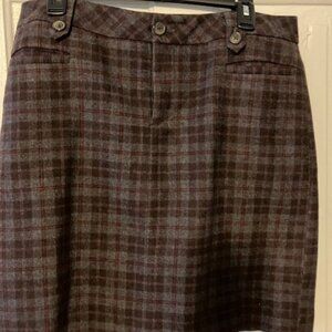 Eddie Bauer SZ 10 wool short skirt - plaid